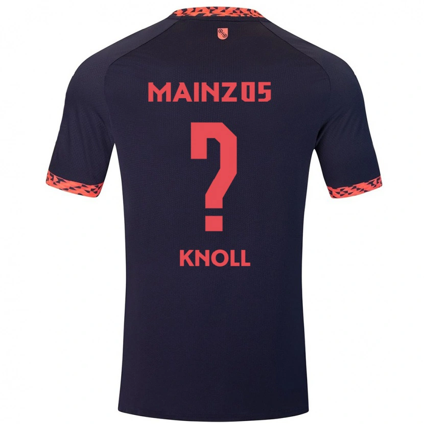 Danxen Uomo Maglia Max Knoll #0 Blu Corallo Rosso Kit Gara Away 2024/25 Maglietta