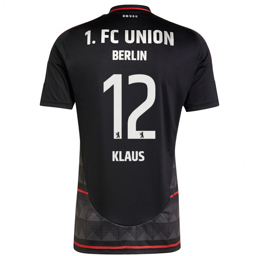 Danxen Uomo Maglia Carl Klaus #12 Nero Kit Gara Away 2024/25 Maglietta