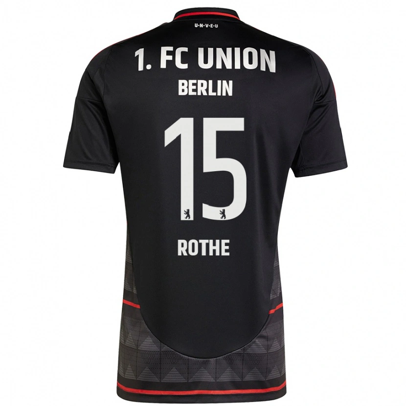 Danxen Uomo Maglia Tom Rothe #15 Nero Kit Gara Away 2024/25 Maglietta