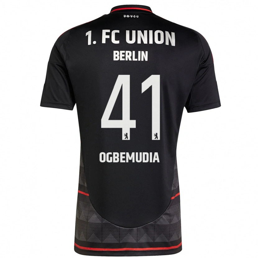 Danxen Uomo Maglia Oluwaseun Ogbemudia #41 Nero Kit Gara Away 2024/25 Maglietta