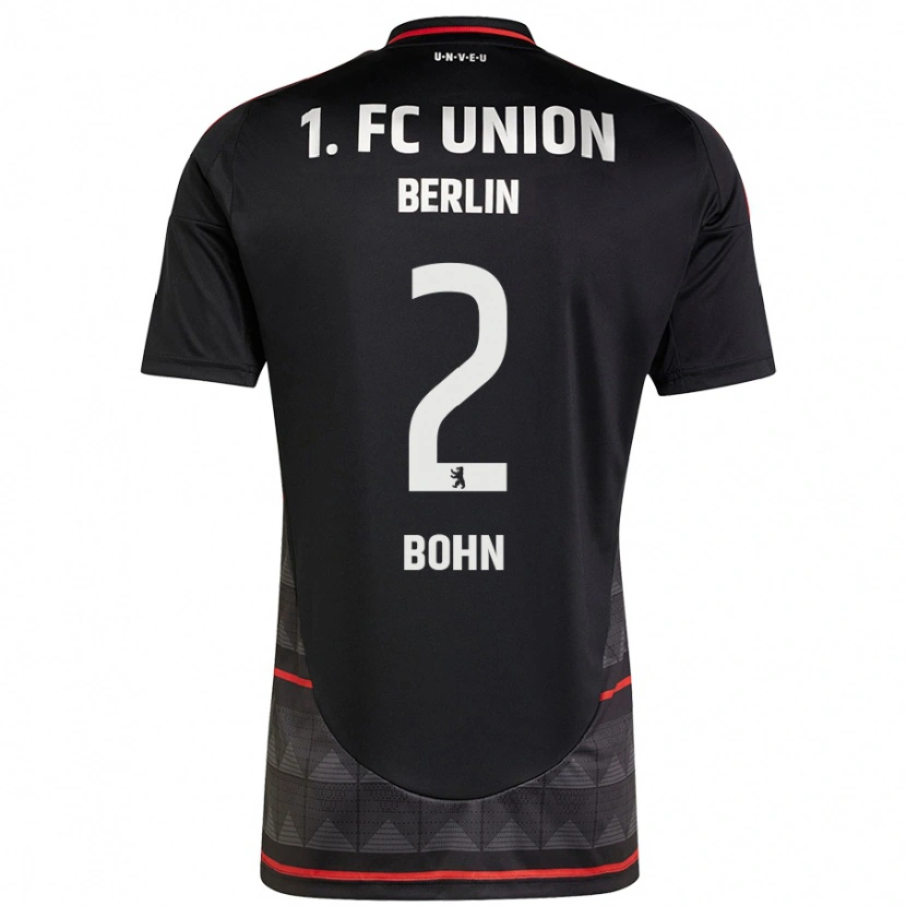 Danxen Uomo Maglia Oskar Bohn #2 Nero Kit Gara Away 2024/25 Maglietta