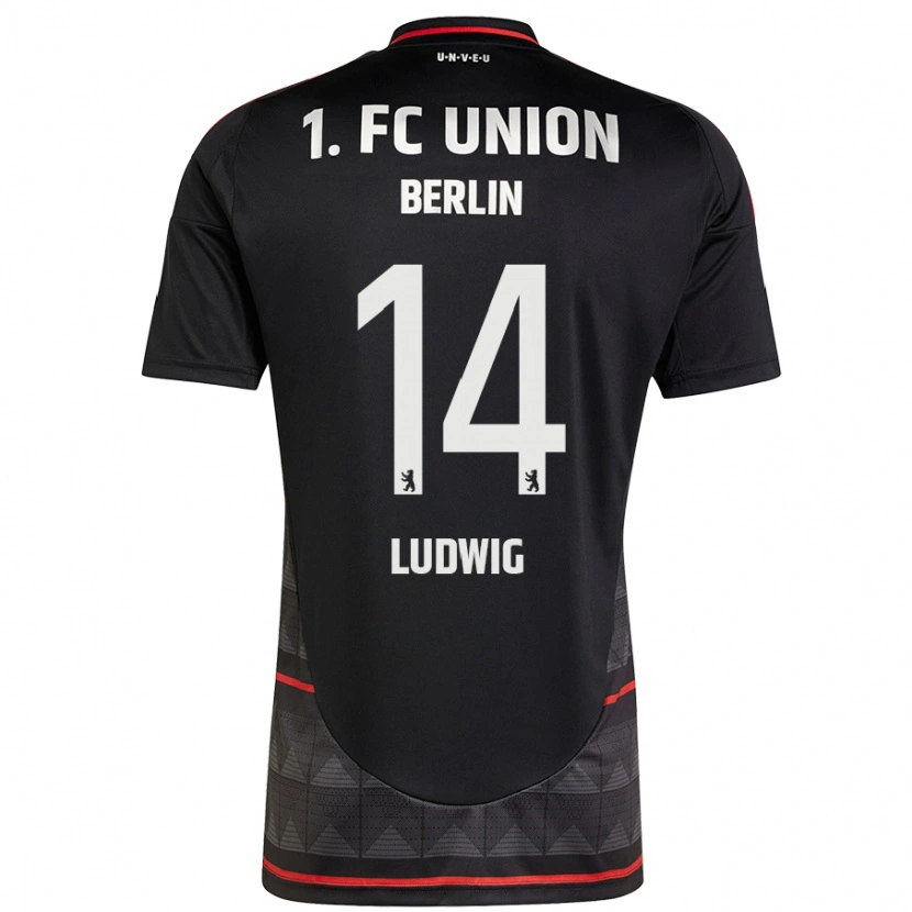 Danxen Uomo Maglia Brandon Ludwig #14 Nero Kit Gara Away 2024/25 Maglietta