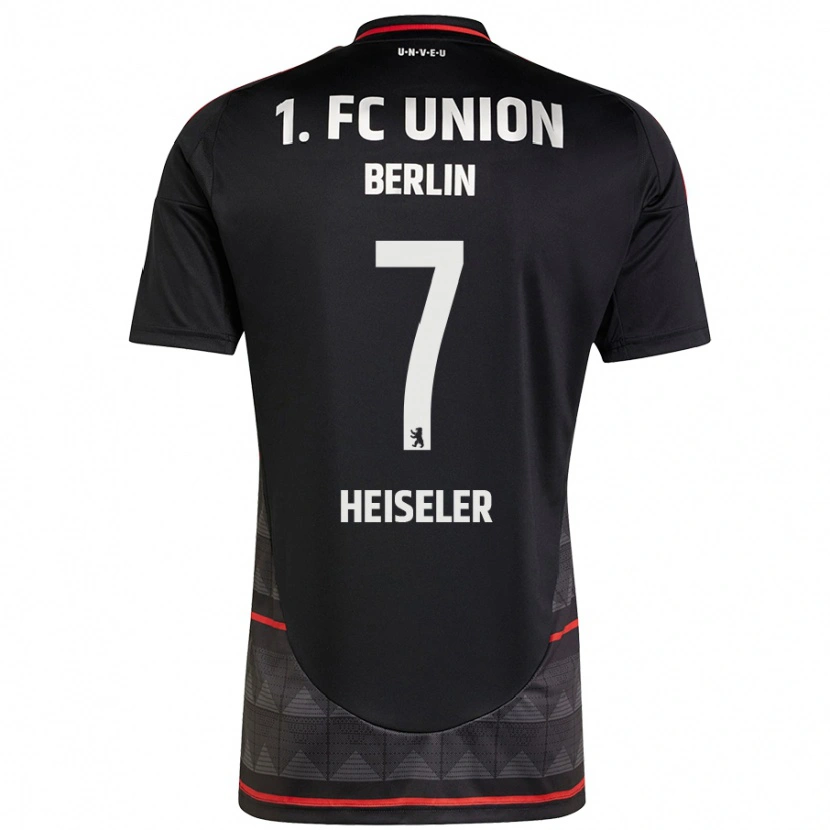 Danxen Uomo Maglia Lisa Heiseler #7 Nero Kit Gara Away 2024/25 Maglietta