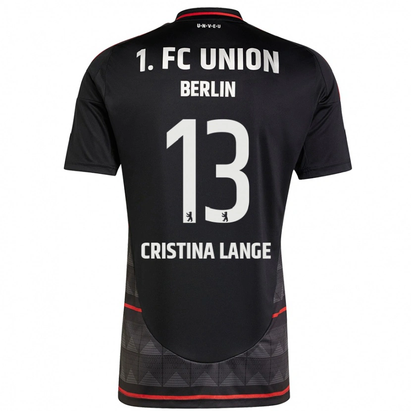 Danxen Uomo Maglia Maria Cristina Lange #13 Nero Kit Gara Away 2024/25 Maglietta