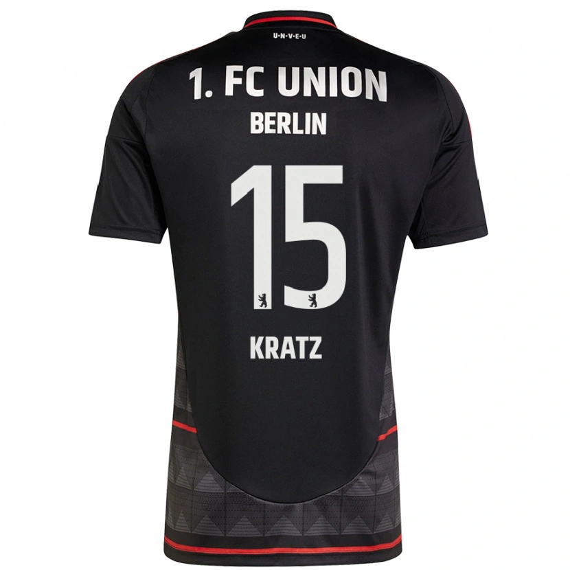 Danxen Uomo Maglia Hannah Kratz #15 Nero Kit Gara Away 2024/25 Maglietta