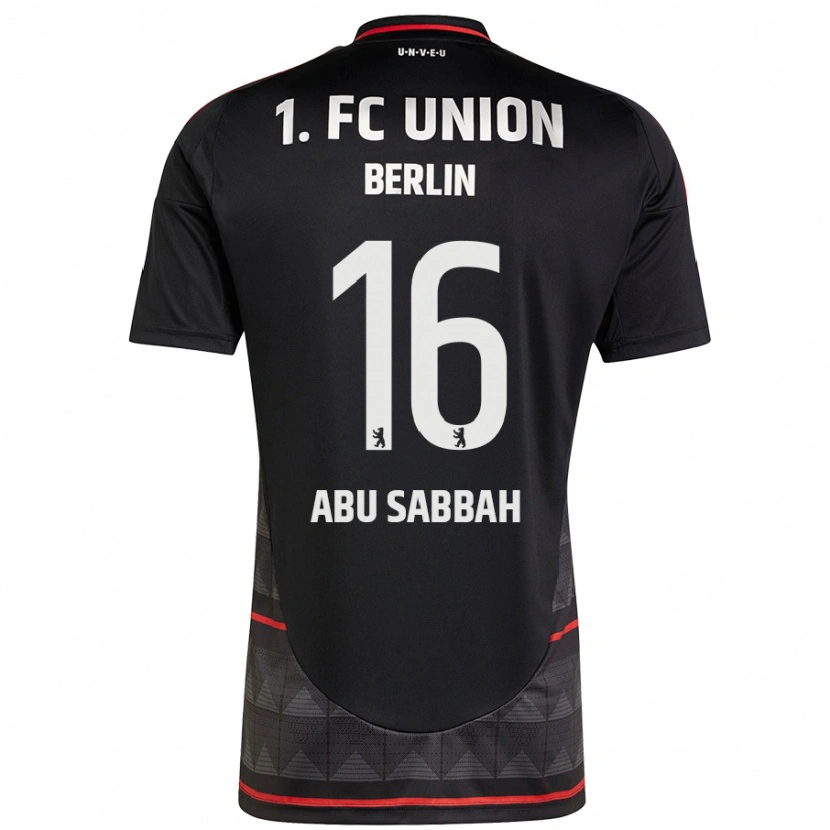 Danxen Uomo Maglia Sarah Abu Sabbah #16 Nero Kit Gara Away 2024/25 Maglietta