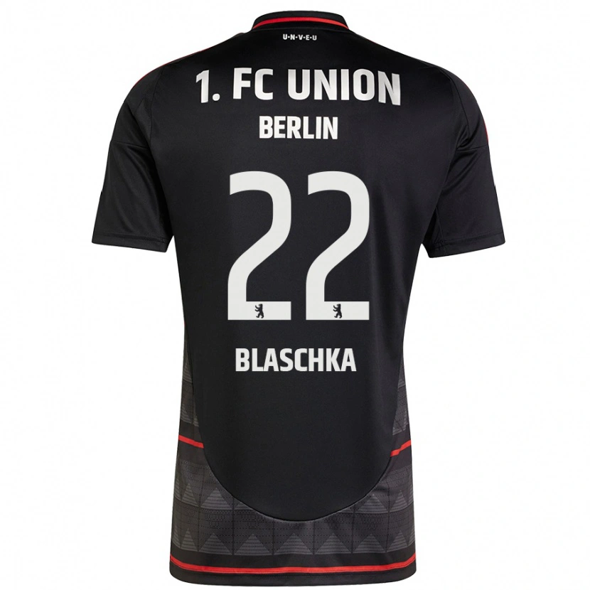 Danxen Uomo Maglia Anouk Blaschka #22 Nero Kit Gara Away 2024/25 Maglietta
