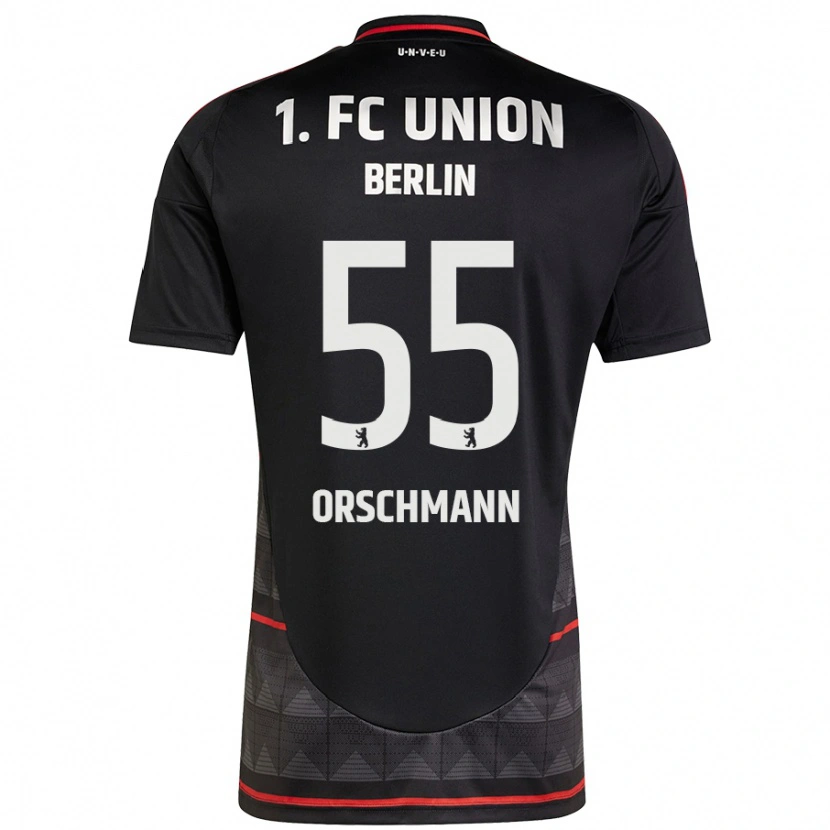 Danxen Uomo Maglia Katja Orschmann #55 Nero Kit Gara Away 2024/25 Maglietta