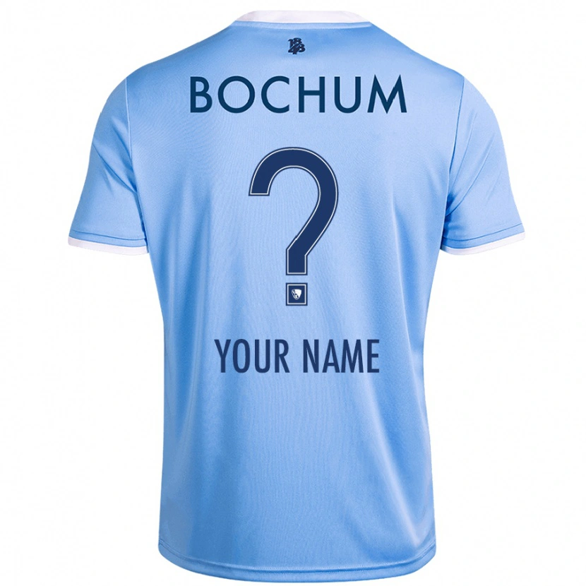 Danxen Uomo Maglia Il Tuo Nome #0 Azzurro Cielo Kit Gara Away 2024/25 Maglietta