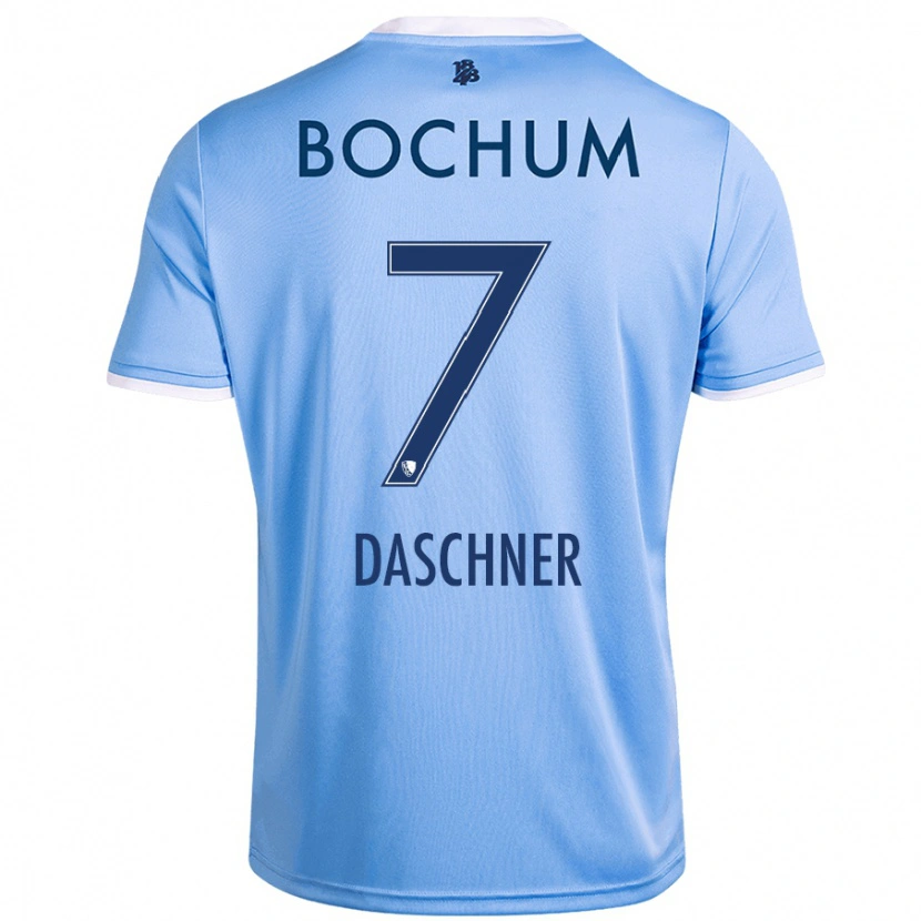 Danxen Uomo Maglia Lukas Daschner #7 Azzurro Cielo Kit Gara Away 2024/25 Maglietta