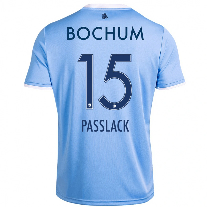 Danxen Uomo Maglia Felix Passlack #15 Azzurro Cielo Kit Gara Away 2024/25 Maglietta