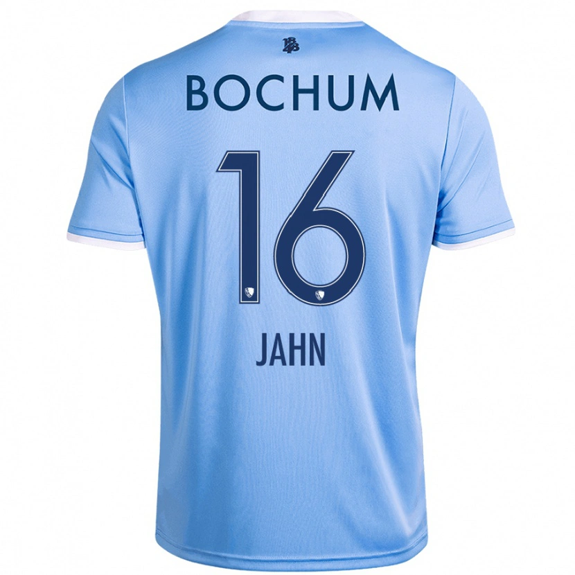 Danxen Uomo Maglia Niklas Jahn #16 Azzurro Cielo Kit Gara Away 2024/25 Maglietta