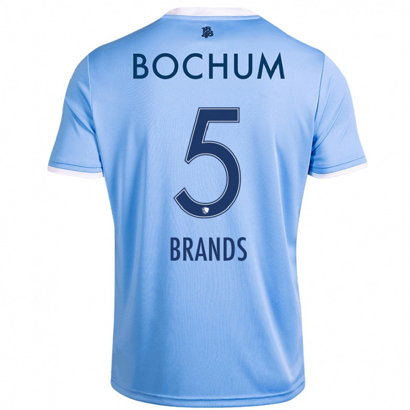 Danxen Uomo Maglia Elias Brands #5 Azzurro Cielo Kit Gara Away 2024/25 Maglietta
