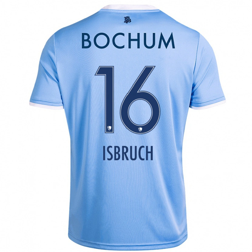 Danxen Uomo Maglia L. Isbruch #16 Azzurro Cielo Kit Gara Away 2024/25 Maglietta