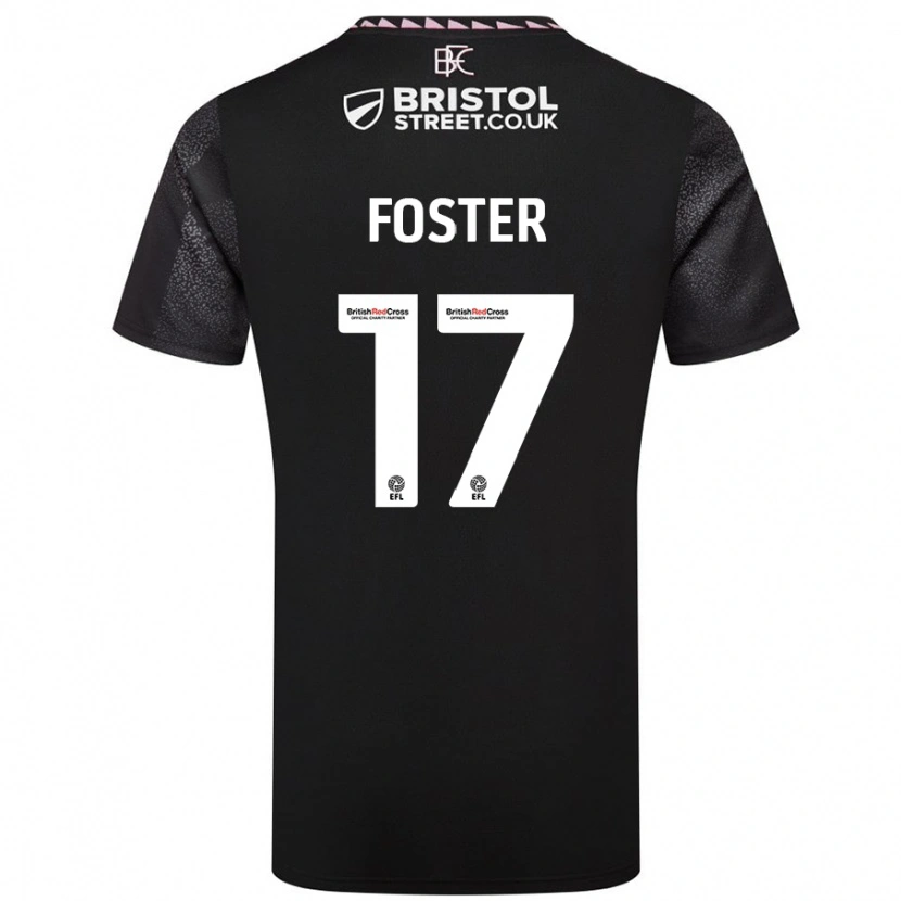 Danxen Uomo Maglia Lyle Foster #17 Nero Kit Gara Away 2024/25 Maglietta