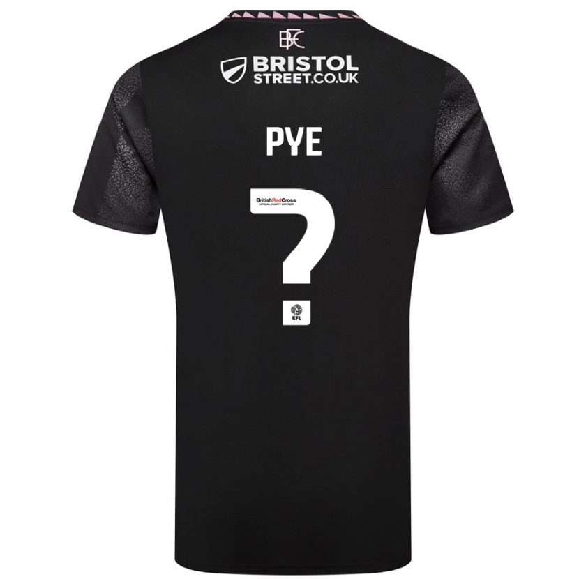 Danxen Uomo Maglia Logan Pye #0 Nero Kit Gara Away 2024/25 Maglietta