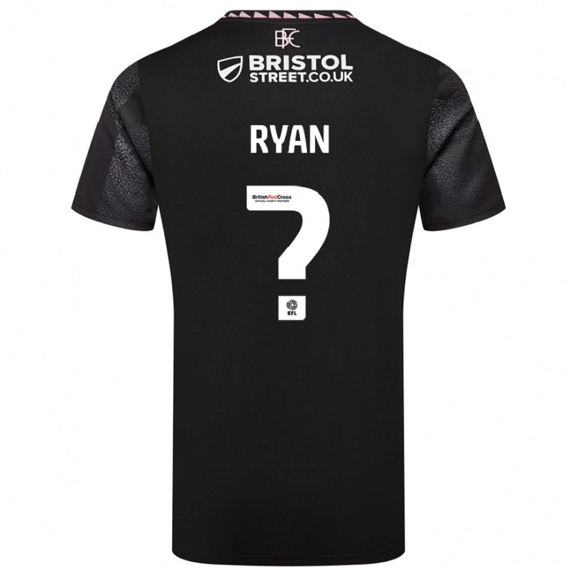 Danxen Uomo Maglia Kamarni Ryan #0 Nero Kit Gara Away 2024/25 Maglietta