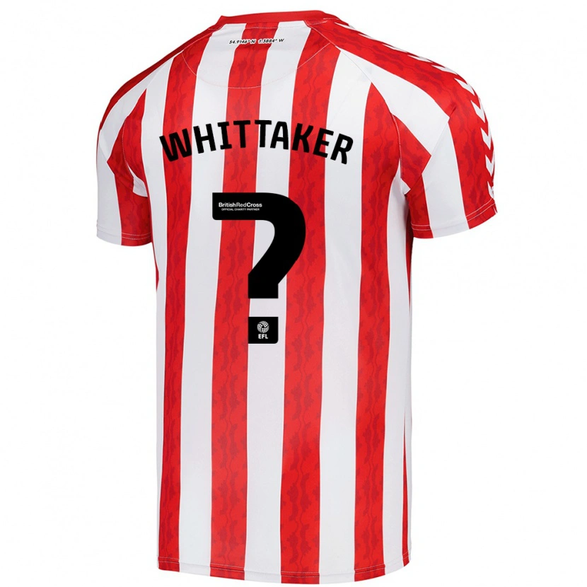 Danxen Donna Maglia Jack Whittaker #0 Rosso Bianco Kit Gara Home 2024/25 Maglietta