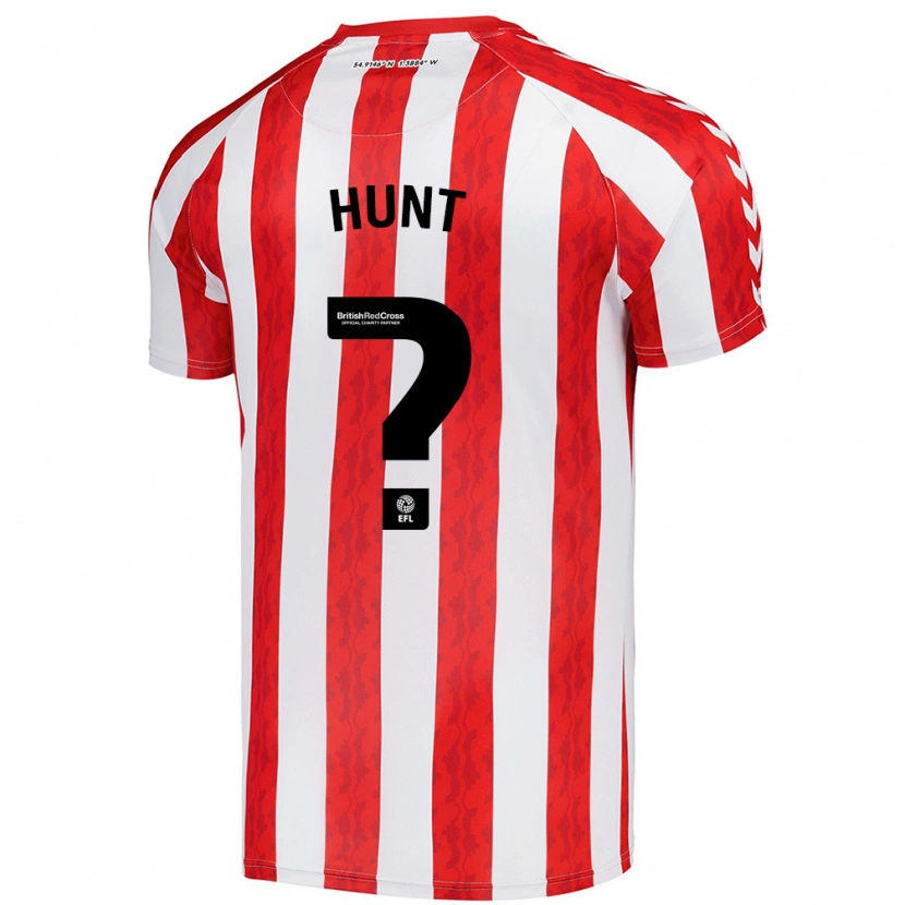 Danxen Donna Maglia Liam Hunt #0 Rosso Bianco Kit Gara Home 2024/25 Maglietta
