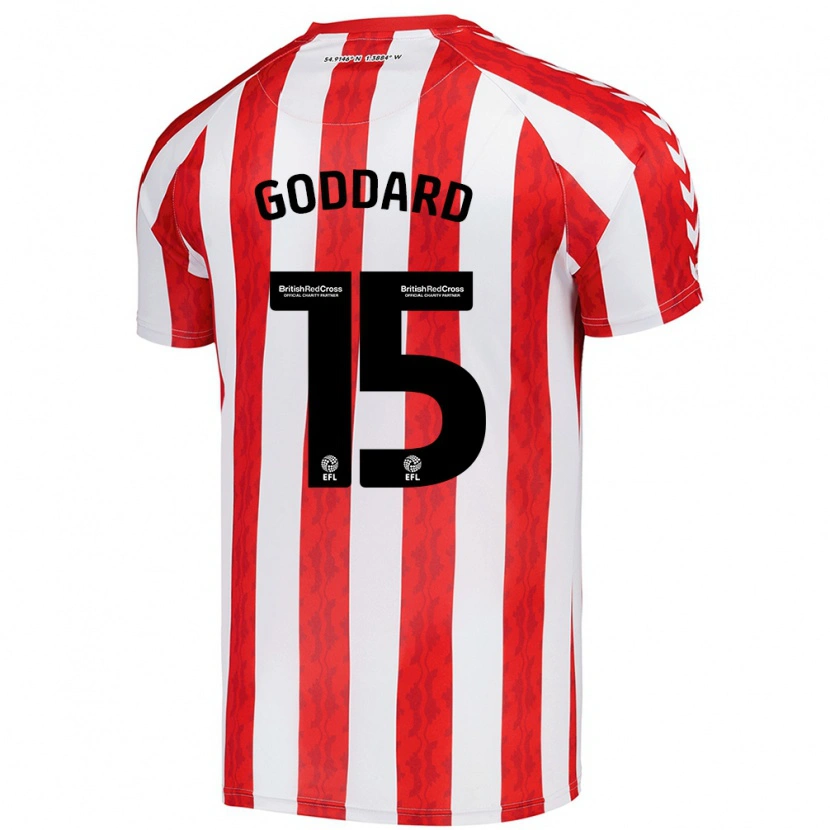 Danxen Donna Maglia Amy Goddard #15 Rosso Bianco Kit Gara Home 2024/25 Maglietta
