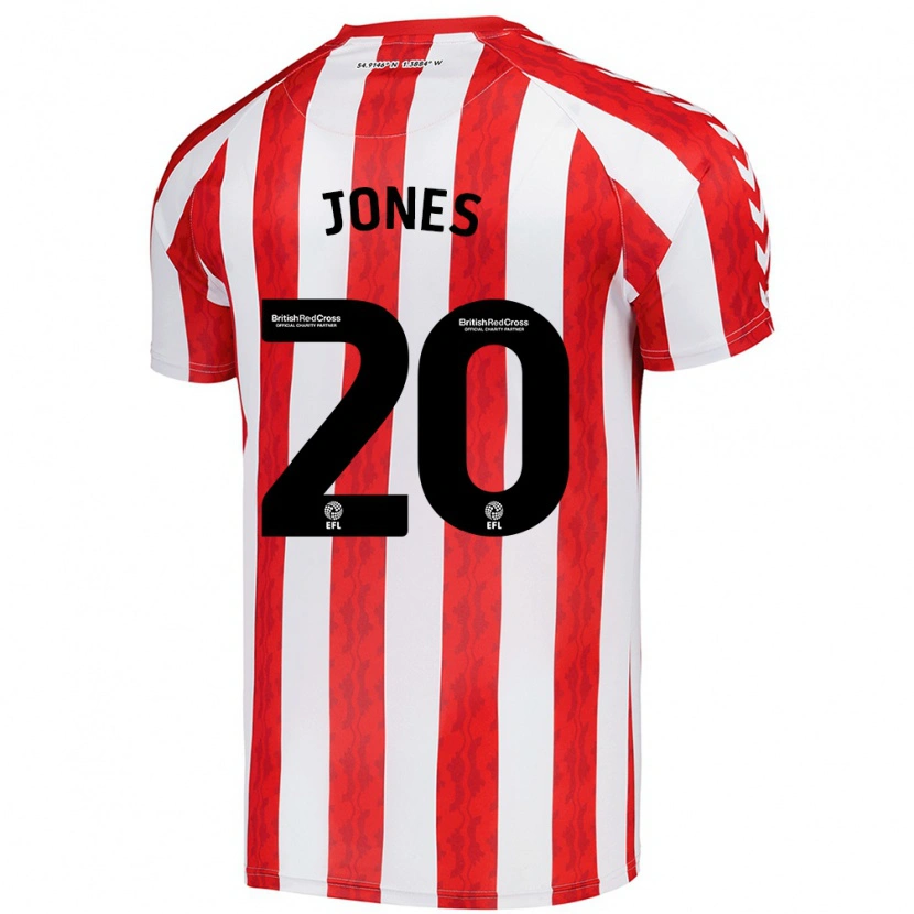 Danxen Donna Maglia Ellen Jones #20 Rosso Bianco Kit Gara Home 2024/25 Maglietta