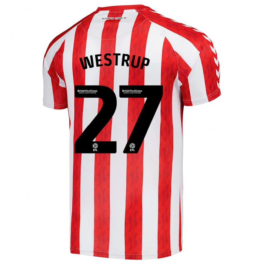 Danxen Donna Maglia Brianna Westrup #27 Rosso Bianco Kit Gara Home 2024/25 Maglietta