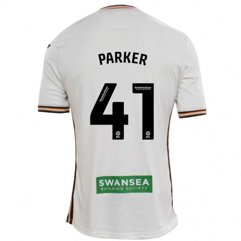 Danxen Donna Maglia Sam Parker #41 Bianco Kit Gara Home 2024/25 Maglietta