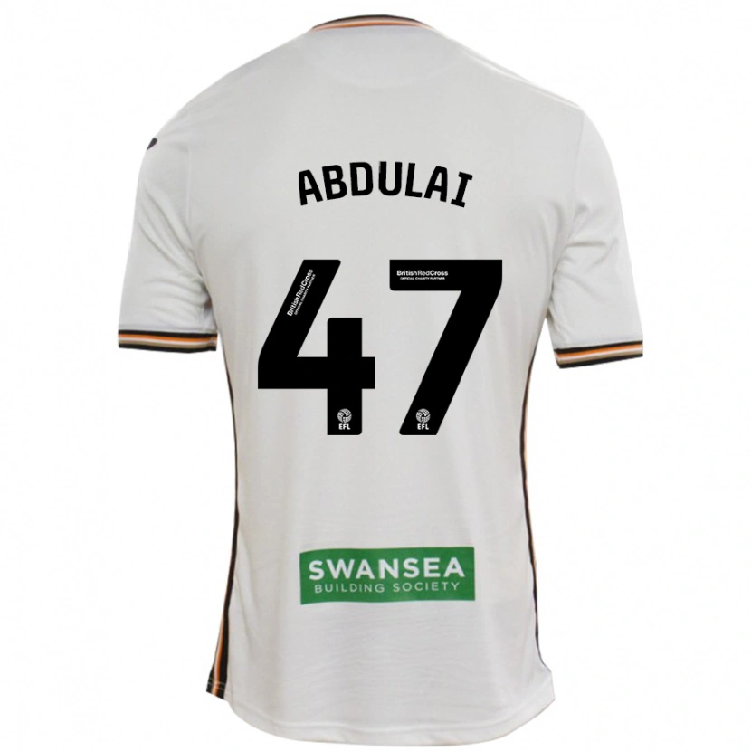 Danxen Donna Maglia Azeem Abdulai #47 Bianco Kit Gara Home 2024/25 Maglietta