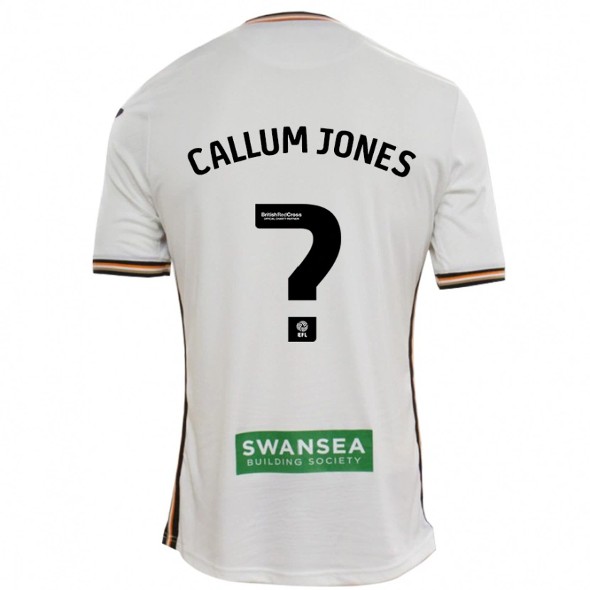 Danxen Donna Maglia Callum Jones #0 Bianco Kit Gara Home 2024/25 Maglietta