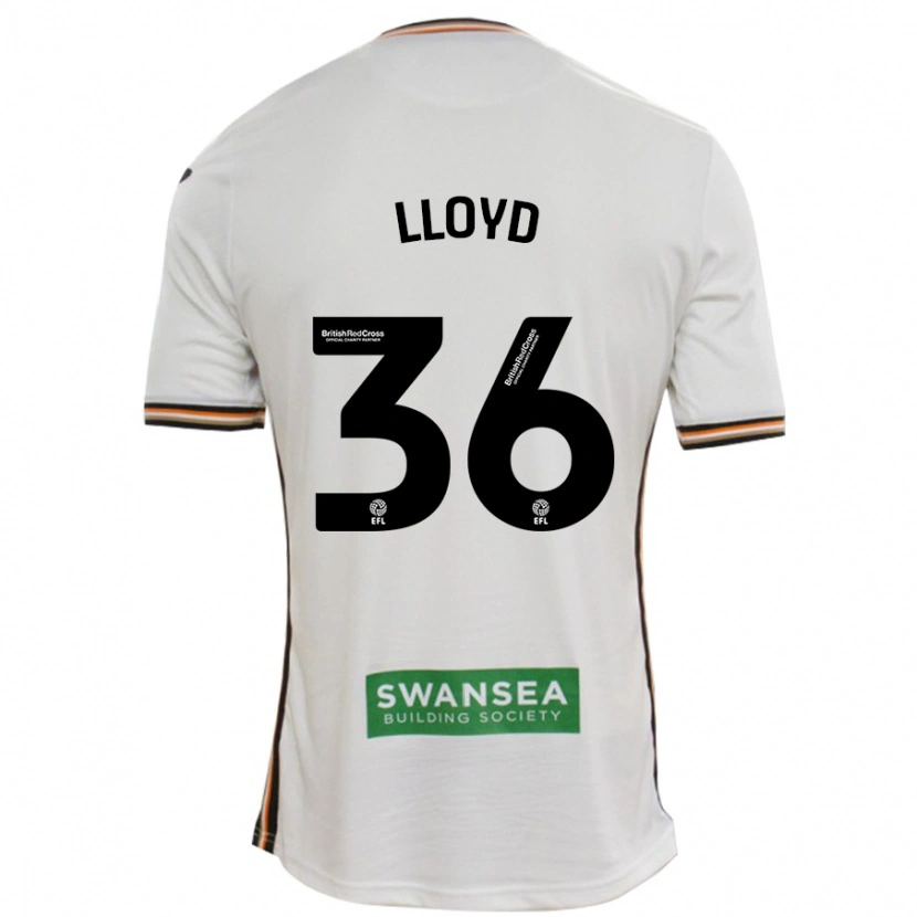 Danxen Donna Maglia Ben Lloyd #36 Bianco Kit Gara Home 2024/25 Maglietta