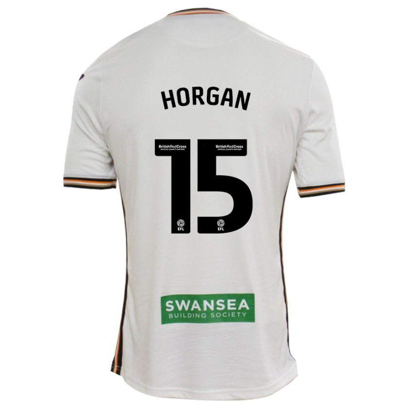 Danxen Donna Maglia Gwenan Horgan #15 Bianco Kit Gara Home 2024/25 Maglietta