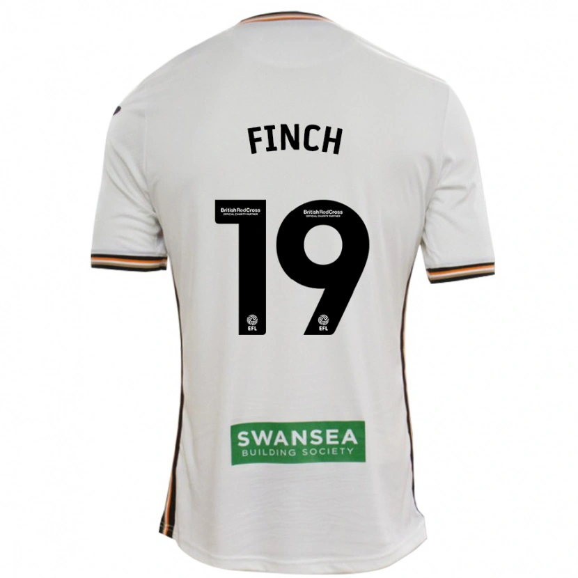 Danxen Donna Maglia Lucy Finch #19 Bianco Kit Gara Home 2024/25 Maglietta