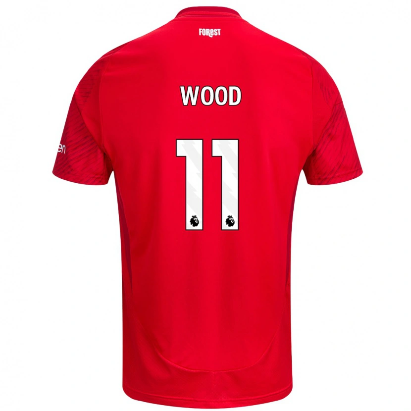 Danxen Donna Maglia Chris Wood #11 Rosso Bianco Kit Gara Home 2024/25 Maglietta
