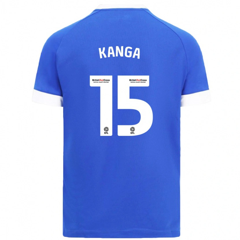Danxen Donna Maglia Wilfried Kanga #15 Azzurro Kit Gara Home 2024/25 Maglietta