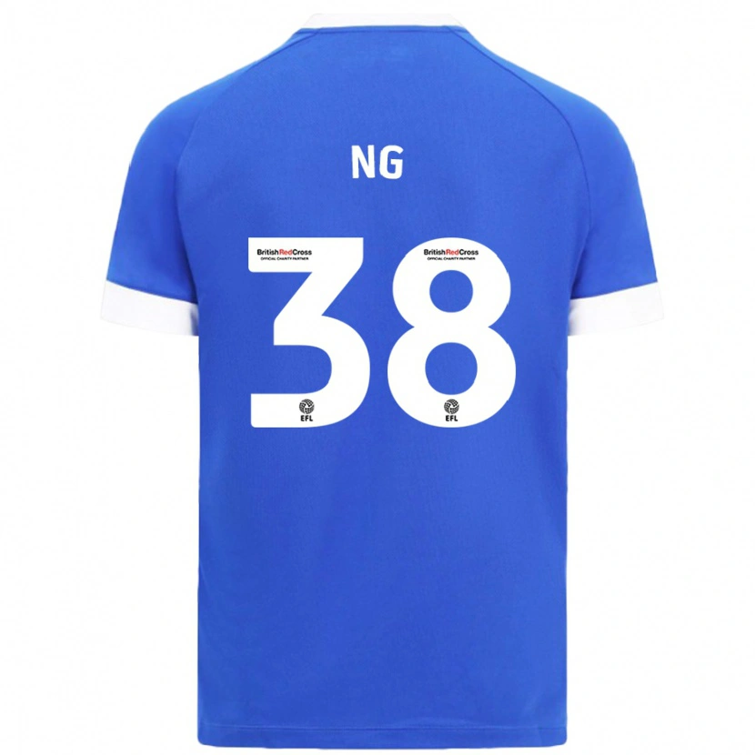 Danxen Donna Maglia Perry Ng #38 Azzurro Kit Gara Home 2024/25 Maglietta