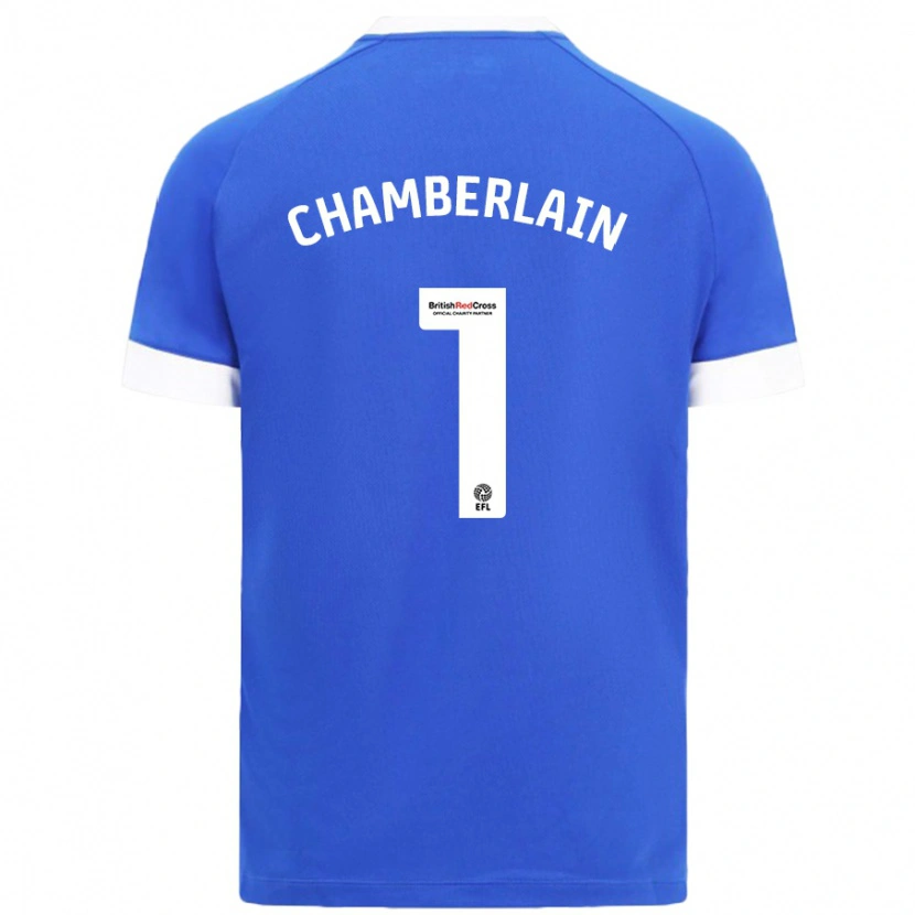 Danxen Donna Maglia Ceryn Chamberlain #1 Azzurro Kit Gara Home 2024/25 Maglietta