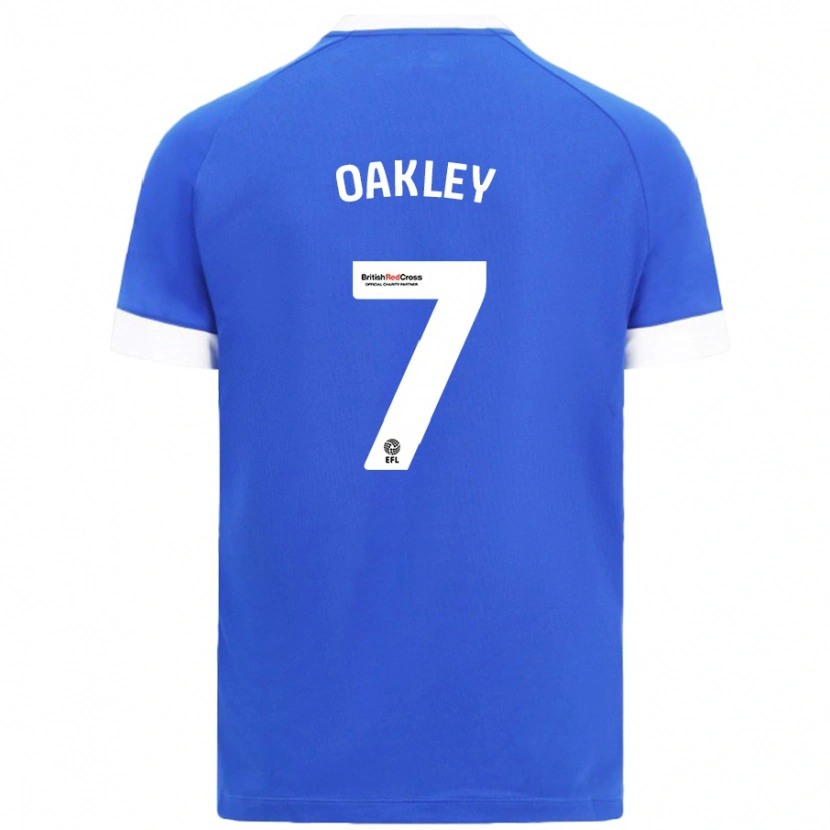 Danxen Donna Maglia Rhianne Oakley #7 Azzurro Kit Gara Home 2024/25 Maglietta