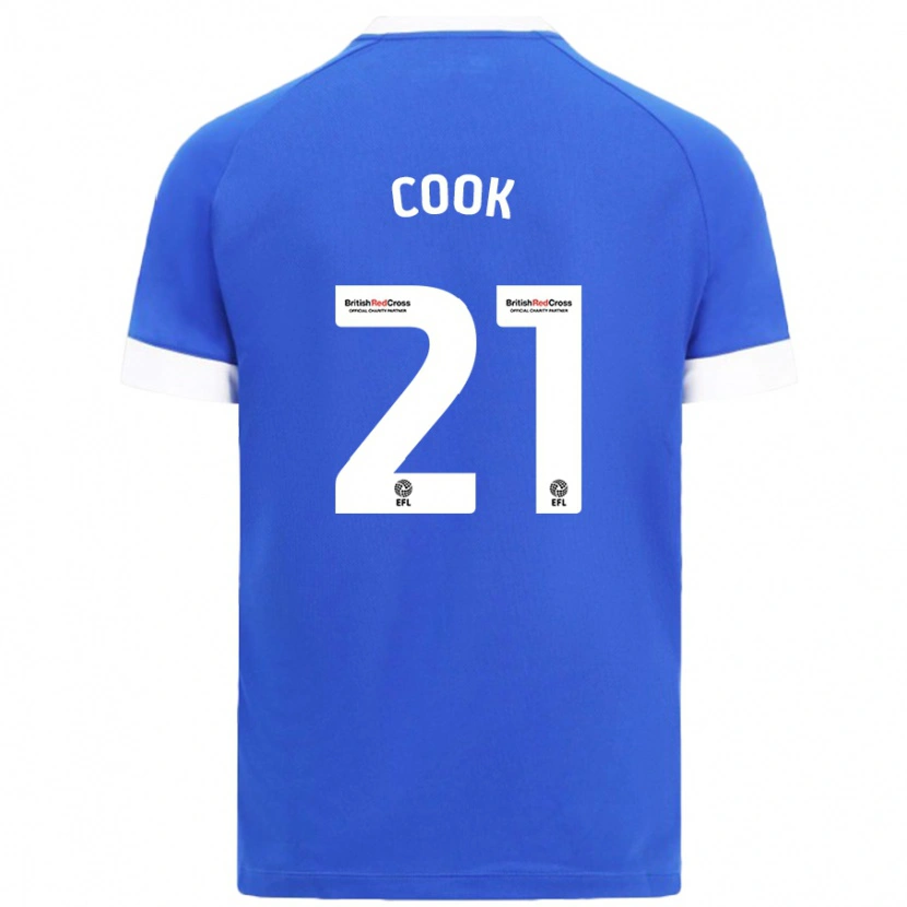 Danxen Donna Maglia Mikayla Cook #21 Azzurro Kit Gara Home 2024/25 Maglietta