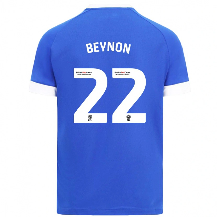 Danxen Donna Maglia Emma Beynon #22 Azzurro Kit Gara Home 2024/25 Maglietta