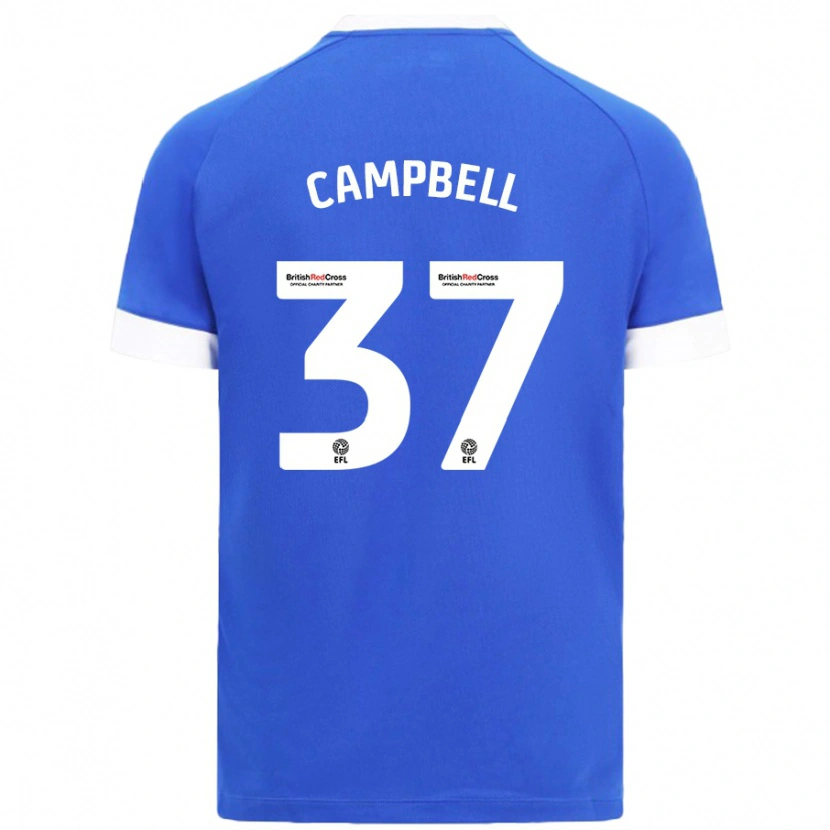 Danxen Donna Maglia Vontae Daley-Campbell #37 Azzurro Kit Gara Home 2024/25 Maglietta