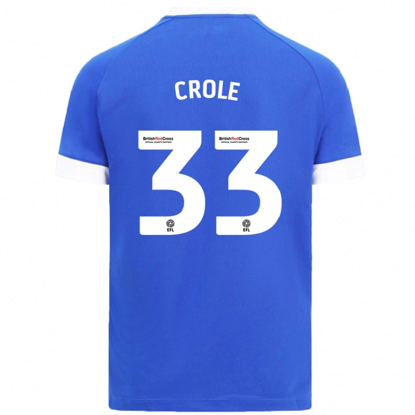 Danxen Donna Maglia James Crole #33 Azzurro Kit Gara Home 2024/25 Maglietta