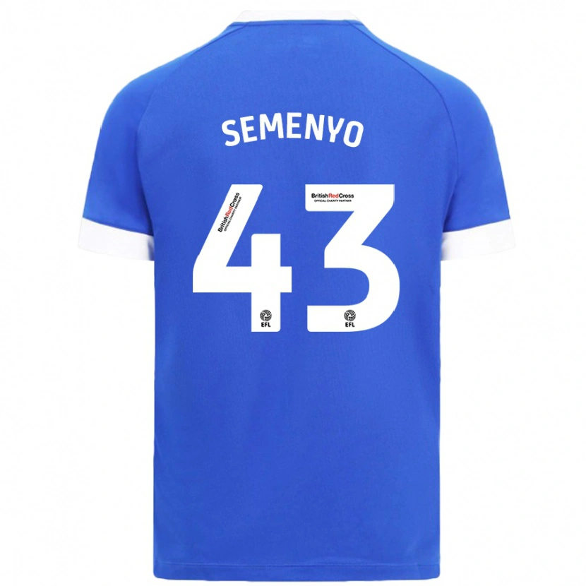 Danxen Donna Maglia Jai Semenyo #43 Azzurro Kit Gara Home 2024/25 Maglietta