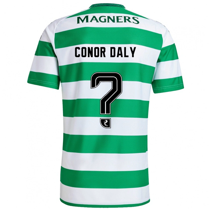 Danxen Donna Maglia Conor Daly #0 Verde Bianco Kit Gara Home 2024/25 Maglietta