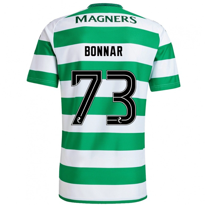 Danxen Donna Maglia Jude Bonnar #73 Verde Bianco Kit Gara Home 2024/25 Maglietta