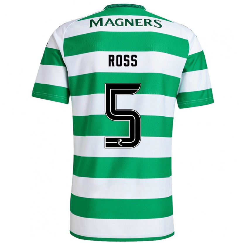 Danxen Donna Maglia Natalie Ross #5 Verde Bianco Kit Gara Home 2024/25 Maglietta
