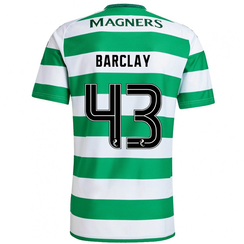 Danxen Donna Maglia Lucy Barclay #43 Verde Bianco Kit Gara Home 2024/25 Maglietta