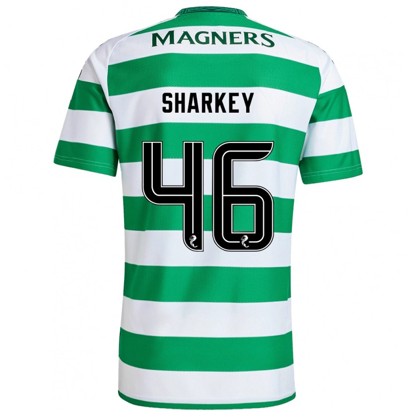 Danxen Donna Maglia Amy Sharkey #46 Verde Bianco Kit Gara Home 2024/25 Maglietta