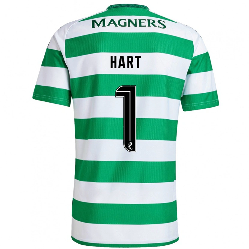 Danxen Donna Maglia Joe Hart #1 Verde Bianco Kit Gara Home 2024/25 Maglietta