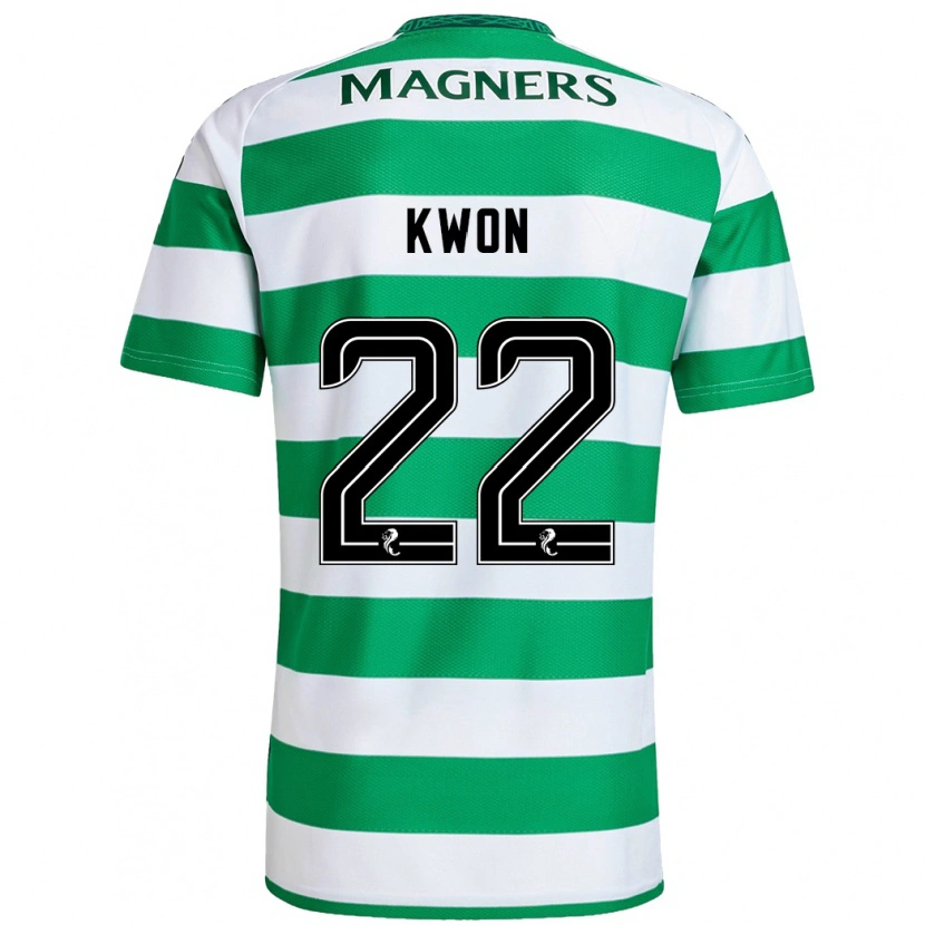 Danxen Donna Maglia Hyeok-Kyu Kwon #22 Verde Bianco Kit Gara Home 2024/25 Maglietta