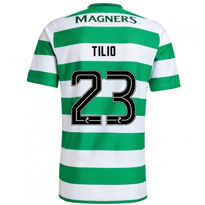 Danxen Donna Maglia Marco Tilio #23 Verde Bianco Kit Gara Home 2024/25 Maglietta
